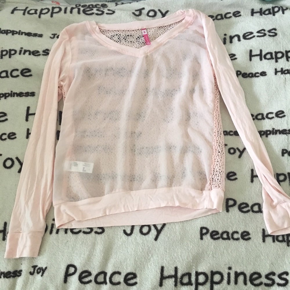 Pink Lace Shirt Cover